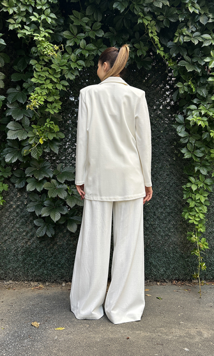 Beys Design Örme Blazer Takım EKRU - 4