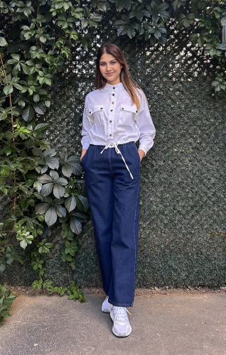 Ceremony Çıtçıtlı Kısa Poplin Ceket EKRU - 1