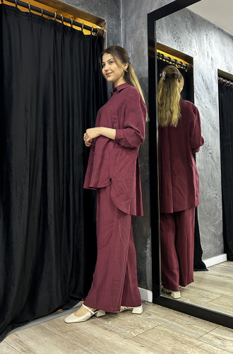 Cloche Hera Pantolon BORDO - 4