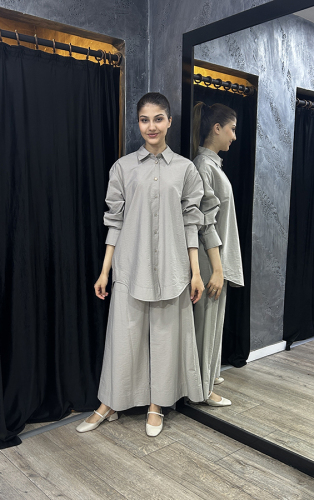 Cloche Oli Bol Pantolon GRİ 
