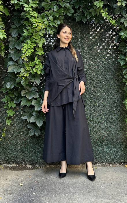 Cloche Oli Bol Pantolon SİYAH - 3