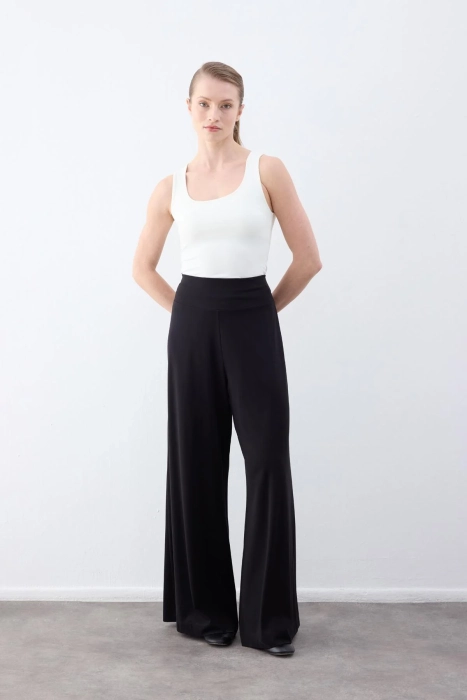 Cloche Tril Korsajlı Pantolon SİYAH - 2