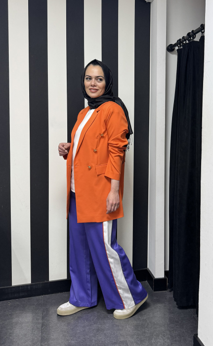 Hukka Oversize Show Up Ceket TURUNCU - 2