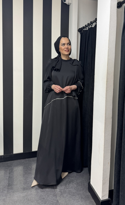 Jamila Sarah Bade Elbise SİYAH - 2