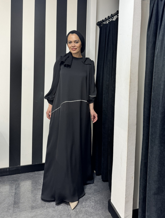 Jamila Sarah Bade Elbise SİYAH - 1