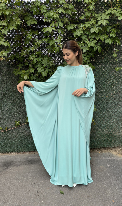 Jamila Sarah Leylak Elbise Aqua - 2