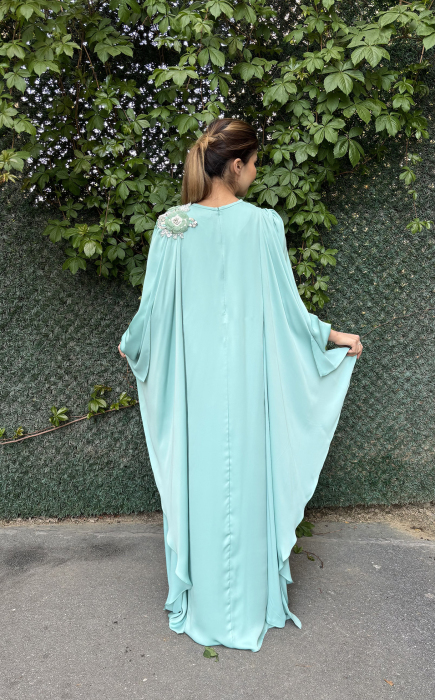 Jamila Sarah Leylak Elbise Aqua - 6