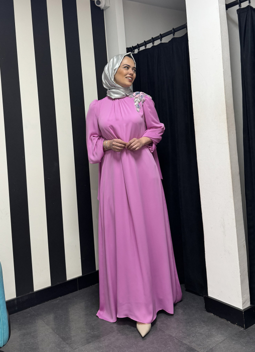 Jamila Sarah Leylak Elbise LEYLAK - 2