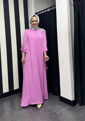 Jamila Sarah Leylak Elbise LEYLAK - 1