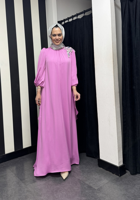 Jamila Sarah Leylak Elbise LEYLAK - 1
