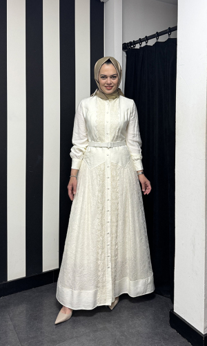 Jamila Sarah Meyra Elbise EKRU 