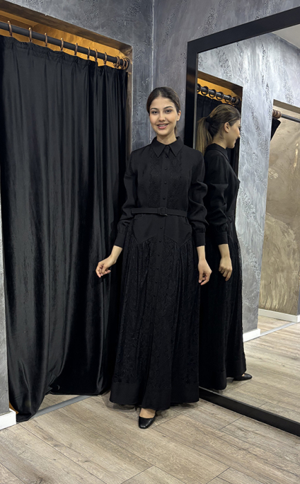 Jamila Sarah Meyra Elbise SİYAH - 3
