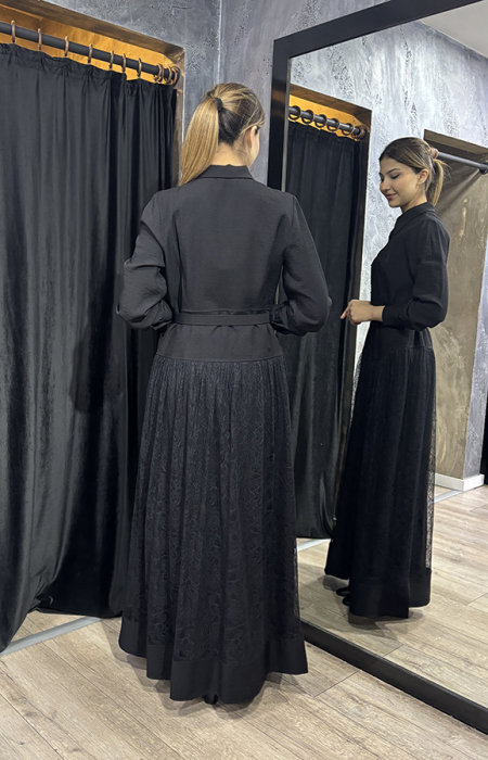 Jamila Sarah Meyra Elbise SİYAH - 5