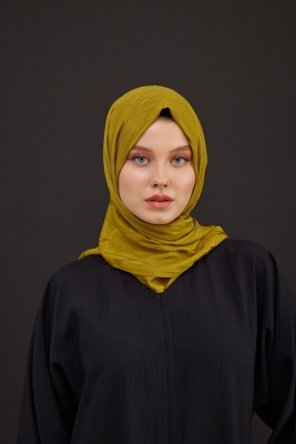 MaQ Aura Silky Jakarlı Şal YAĞ YEŞİLİ - 2