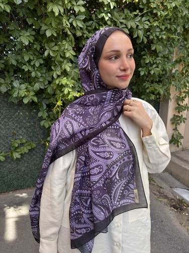 MerWish Etnic Şal LİLA - 2