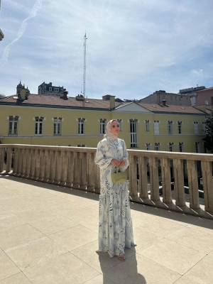 MerWish Yaz Elbise BEYAZ - 1