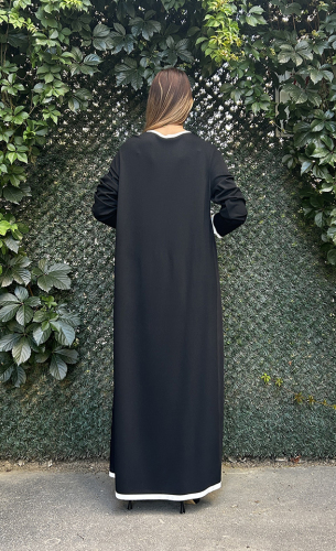Miss Dalida Cep Kapaklı Cupra Elbise BLACK - 4