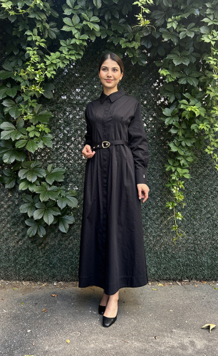 Miss Dalida Gizli Patlı Kemerli BLACK - 1