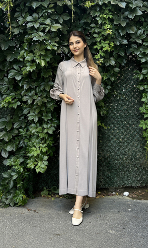 Miss Dalida Gömlek Yaka Triko-Cupro Kap MİNK - 2