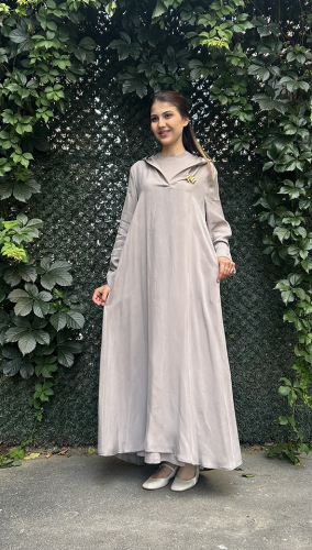 Miss Dalida Kapişon Detaylı Cupro Takım MİNK - 2