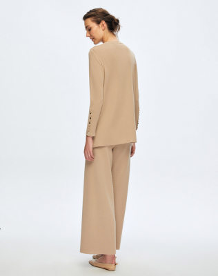 Miss Dalida Uzun Kollu Basic Tunik Como-Caremel - 2