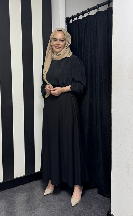 Miss Whence Cupra Tunik SİYAH - 1