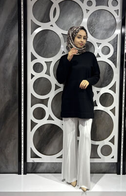 Miss Whence İspanyol Paça Pantolon BEYAZ - 2