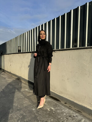 Miss Whence Süet Pardesü SİYAH - 2