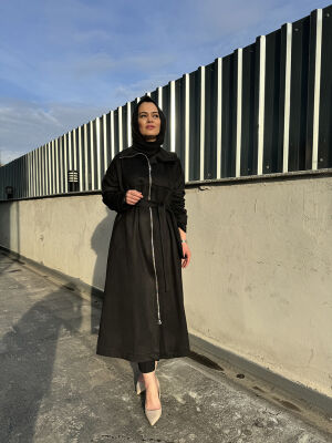Miss Whence Süet Pardesü SİYAH - 4