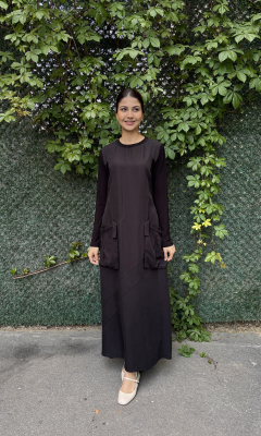 MissWhence Basic Elbise SİYAH - 3