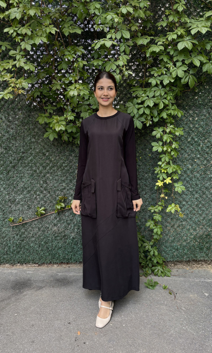 MissWhence Basic Elbise SİYAH - 3