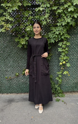 MissWhence Basic Elbise SİYAH - 5