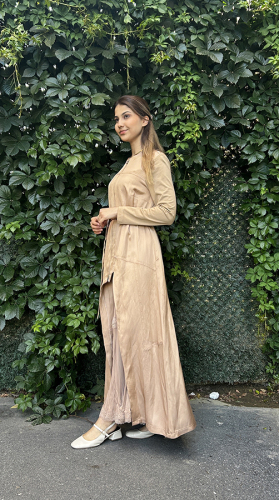 MissWhence Dantel Detaylı Ceketli Elbise CAMEL - 3