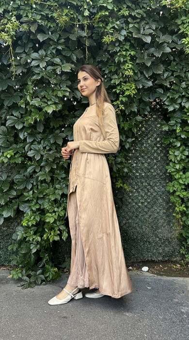 MissWhence Dantel Detaylı Ceketli Elbise CAMEL - 3