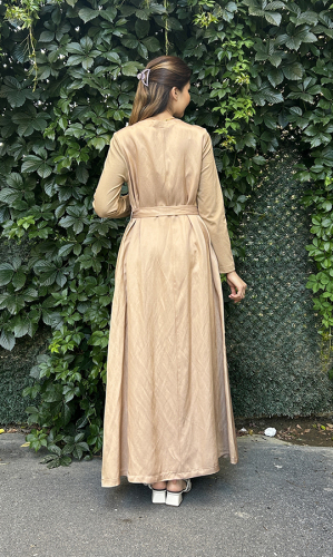 MissWhence Dantel Detaylı Ceketli Elbise CAMEL - 4