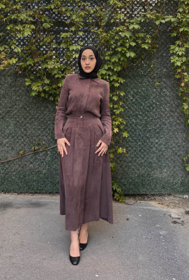 NiQozza Lilia İpek Etekli Takım KAHVE - 3