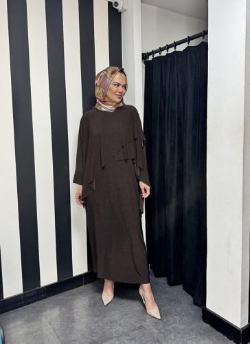 Noi Elenay Şal Yaka Bolero KAHVE - 3