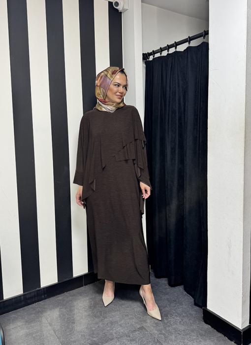 Noi Elenay Şal Yaka Bolero KAHVE - 3