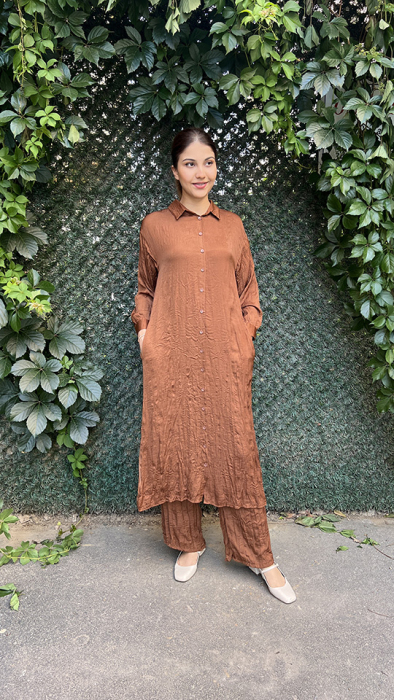 YaQa Cindrella Pantolon KAHVE - 2