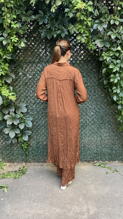 YaQa Cindrella Pantolon KAHVE - 4