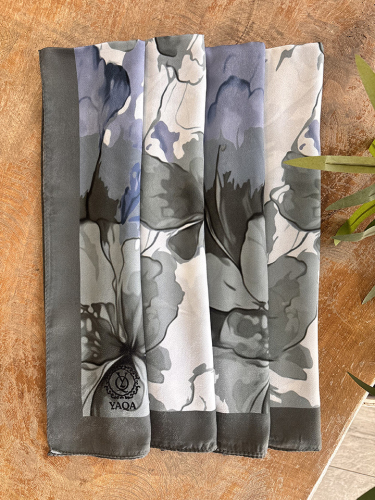 YaQa Flower Premium Şal ANTRASİT - 2