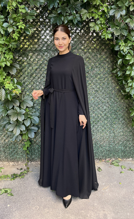 YaQa Jeju Abaya SİYAH - 1