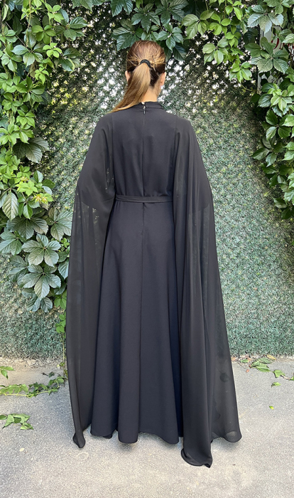 YaQa Jeju Abaya SİYAH - 3