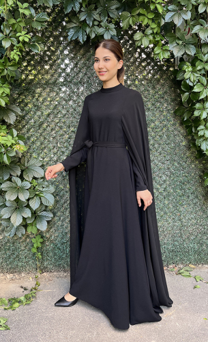 YaQa Jeju Abaya SİYAH - 4