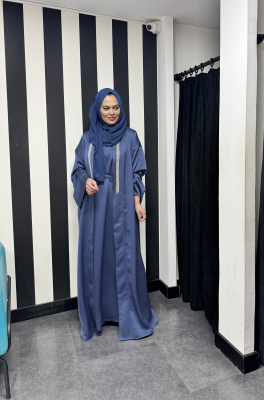 YaQa Thira Abaya İkili Takım İNDİGO - 1