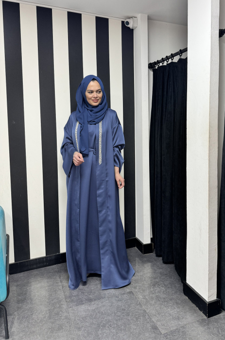 YaQa Thira Abaya İkili Takım İNDİGO - 1