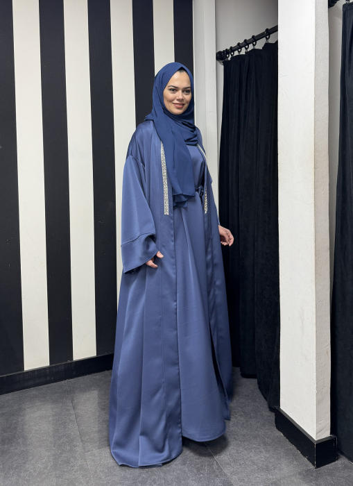 YaQa Thira Abaya İkili Takım İNDİGO - 3