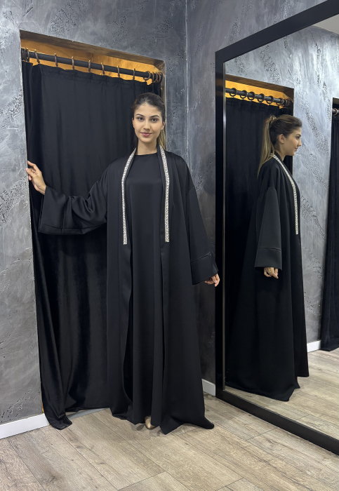 YaQa Thira Abaya İkili Takım SİYAH - 2