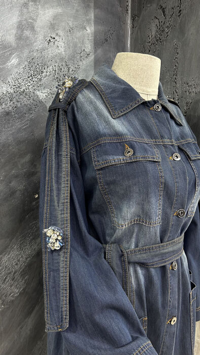 Yeşim Özcan Denim Ceket - 3