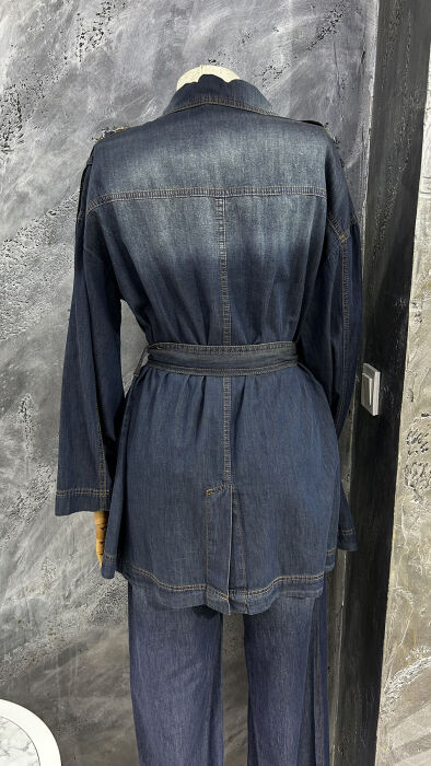 Yeşim Özcan Denim Ceket - 5